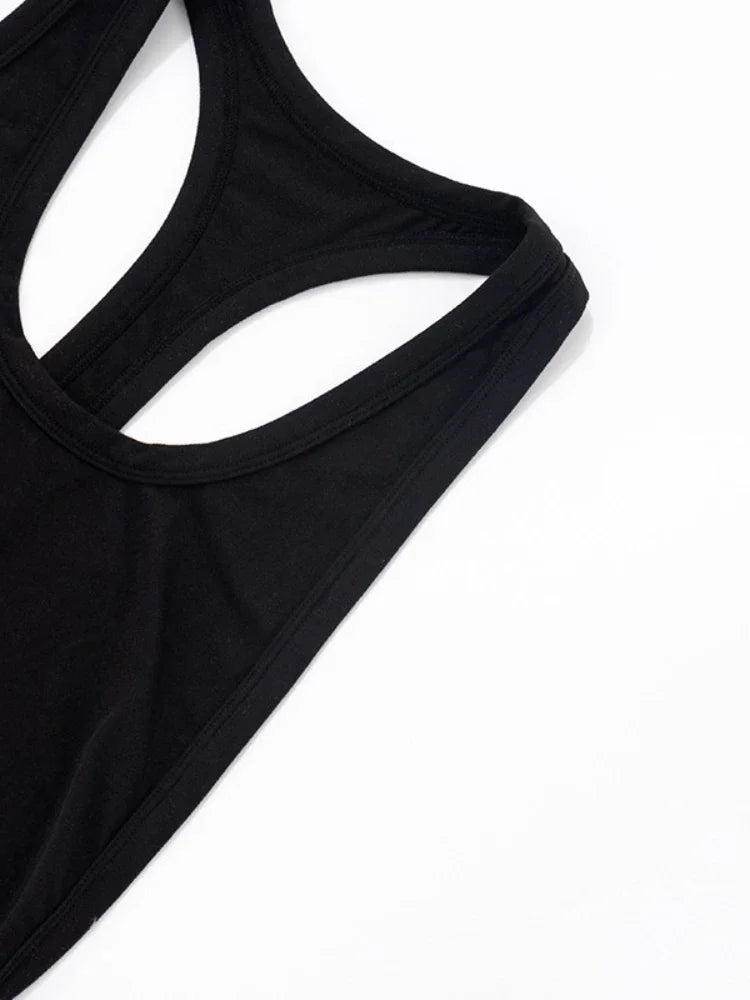 Woman Clothing Sleeveless Backless Solid Black Party Club Dress 2025 Summer Sexy Hollow Out Package Hip Mini Vacation Dresses