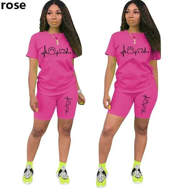 Sportswear T-Shirts and Shorts Ladies