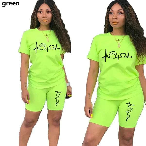 Sportswear T-Shirts and Shorts Ladies