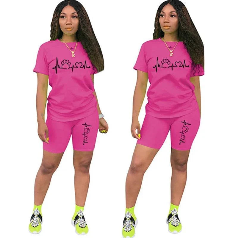Sportswear T-Shirts and Shorts Ladies