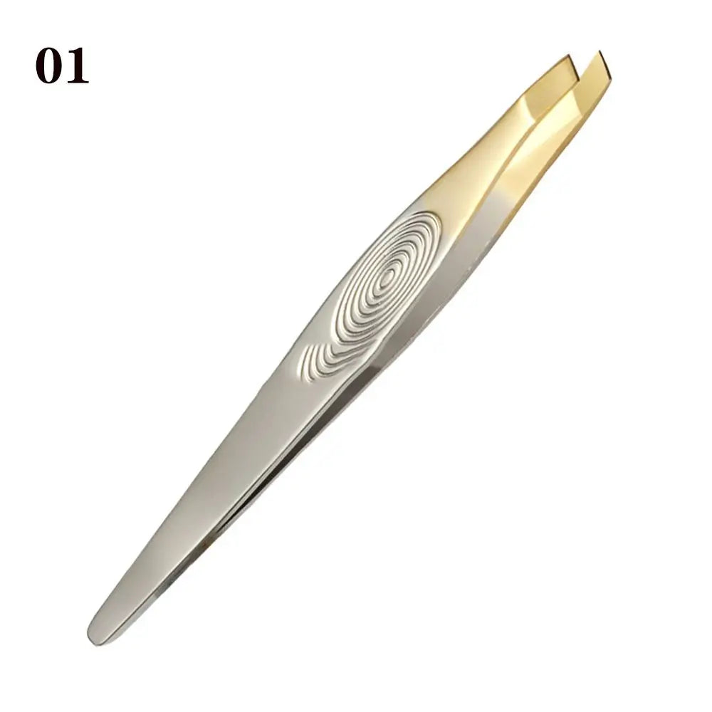 Multipurpose Stainless Steel Eyebrow Tweezer for Facial Hair Ingrown Hair Removal For Plucking Eyebrows Repair Clip Beards Tool
