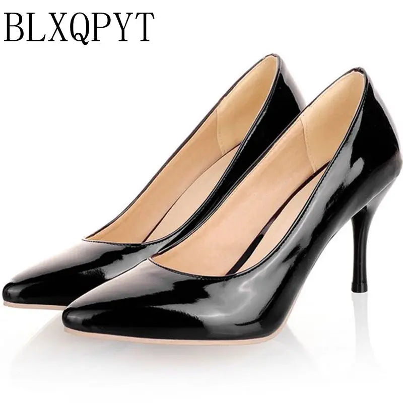 Plus Big Size 34-47 Shoes Woman 2017 New Arrival Wedding Ladies High Heel Fashion Sweet Dress Pointed Toe Women Pumps A-3