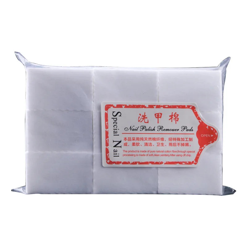 400Pcs Nail Cotton Polish Remover Gel Clean Manicure Napkins Pedicure Lint-Free Wipes Cleaner Paper Pads Varnish Tool
