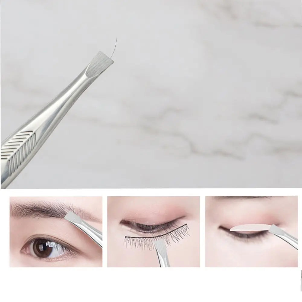 Multipurpose Stainless Steel Eyebrow Tweezer for Facial Hair Ingrown Hair Removal For Plucking Eyebrows Repair Clip Beards Tool