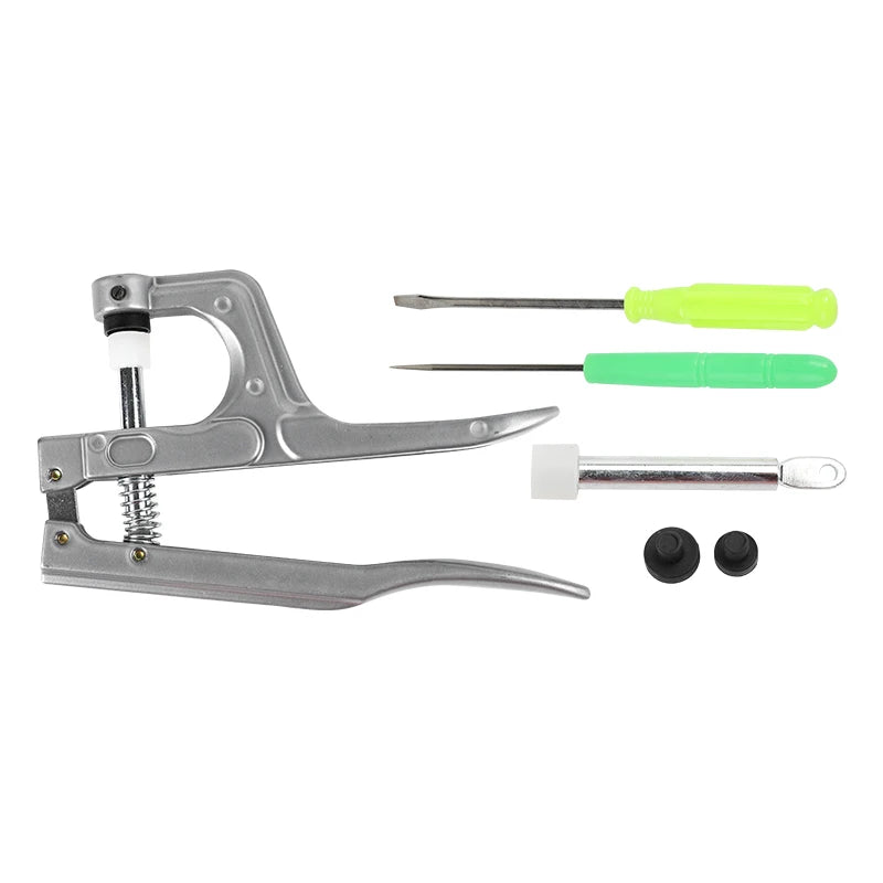 360 Sets T5 Plastic Snap Button with Snaps Pliers Tool Kit & Organizer Containers,Plastic Pressure Seam Snap, Button Press Studs