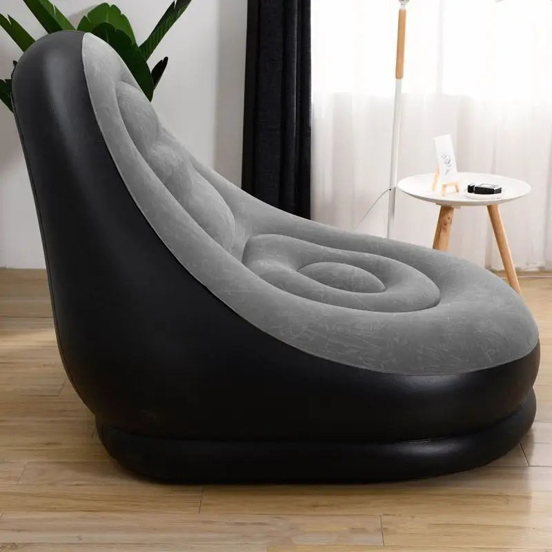 Inflatable Sofa Can Sleep and Lie Down Single Bedroom Tatami Sofa with Foot Pedals Bay Window Lounge Chair Balcony Lazy Chair