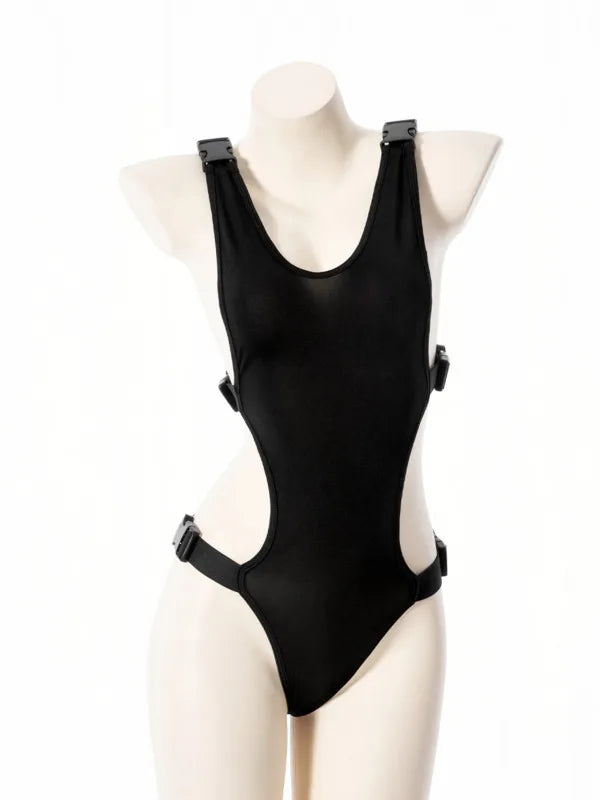 Velvet Straightening Waist Exposed Sexy Tight jumpsuit