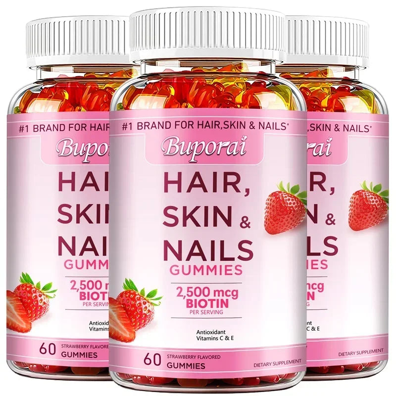 Hair, Skin and Nails Gummies - Supports Skin Care, Nails, Hair, Antioxidants and The Immune System, AntioxidantSupplements