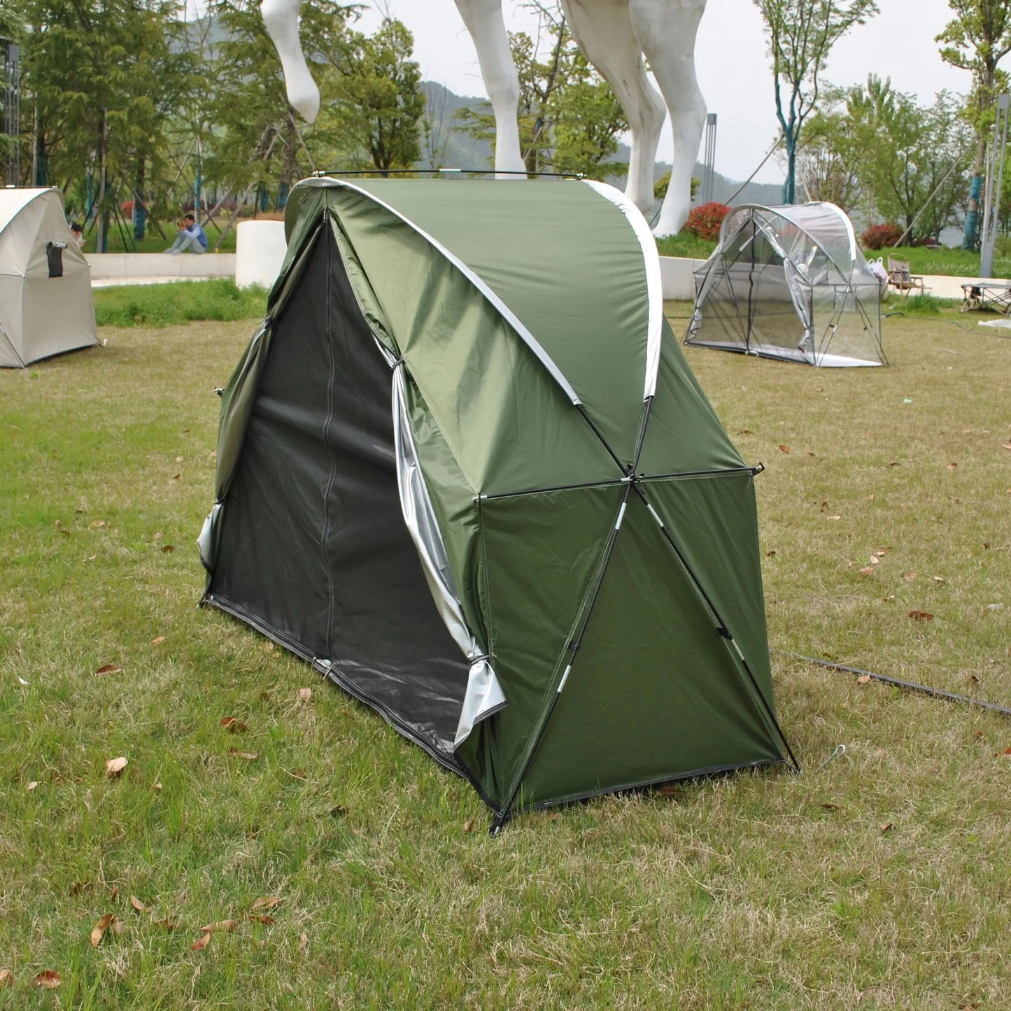 Durable Outdoor Individual Tent for Backpacking,CZX-725 1 Person Tent Not Include Cot,1 Person Tent,Ground Tent,Sleeping Tent