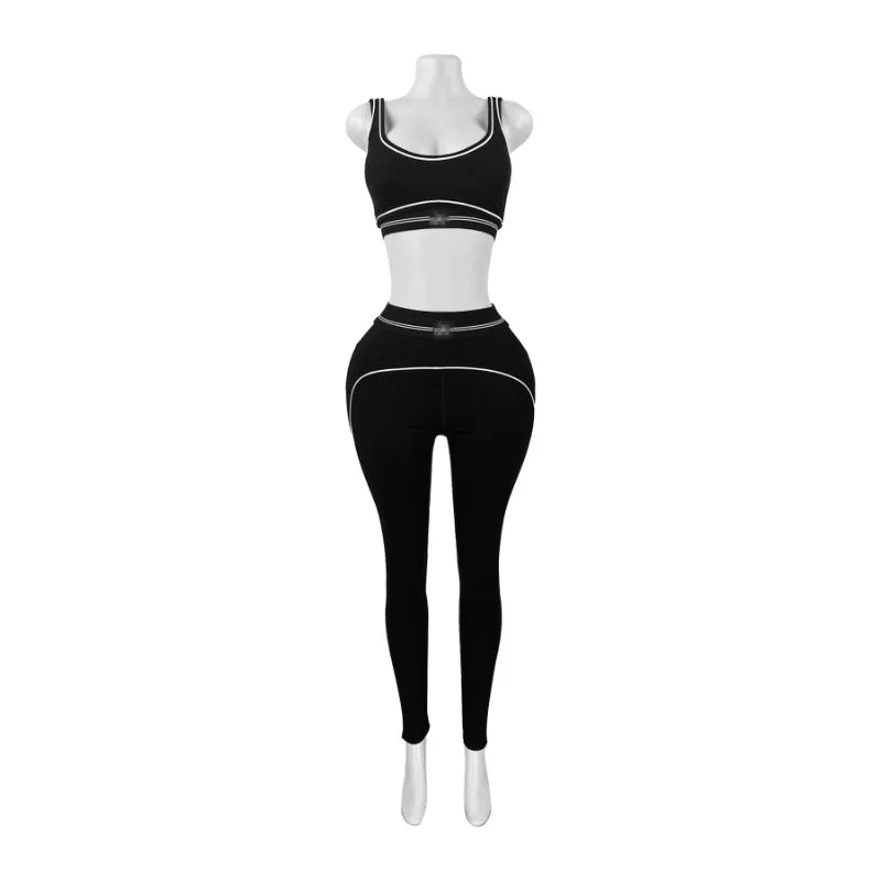 Fitness Women 2 Piece Set Sleeveless