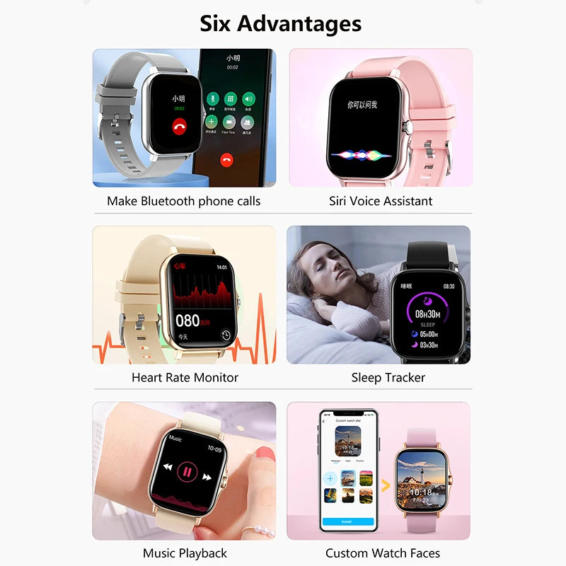 Fitness Monitor Waterproof Smartwatch