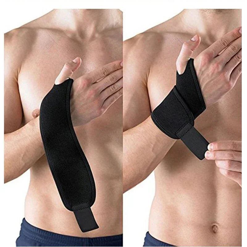 Preventing Sprain Adjustable Wrist Brace for Carpal Tunnel & Tendinitis Pain Relief – Sport Support Wrap for Arthritis & Sprains