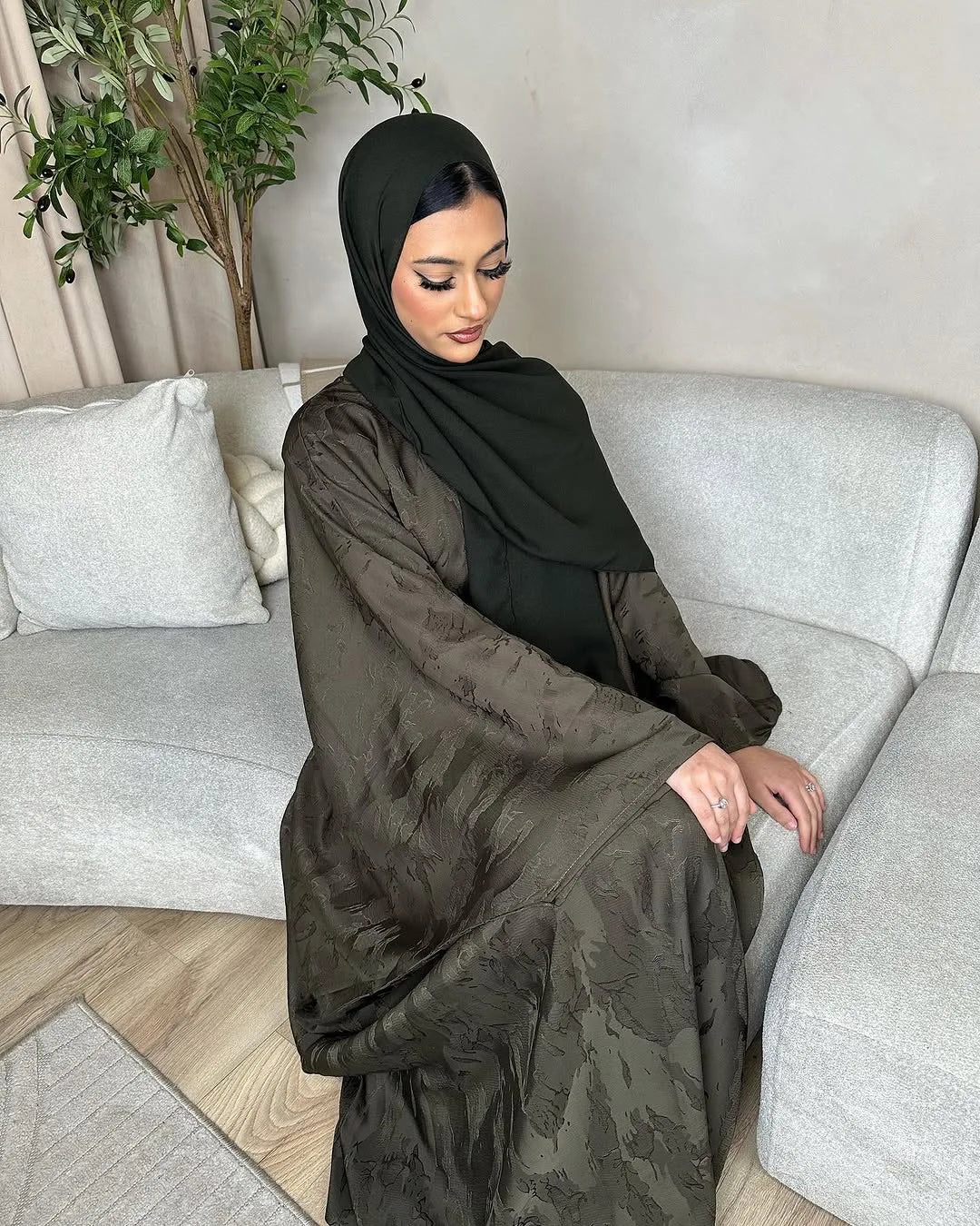 Ramadan 2 Piece Woman Muslim Sets Luxury Dubai Hijab Abaya Dress Islamic Party Modest Gown Arab Travel Clothing 2025 Turkey Robe