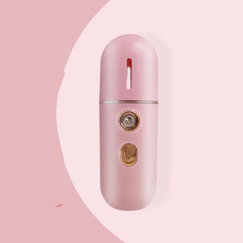 Mini Portable Humidifier Nano Facial Steamer Device Beauty Spray Hydrating Apparatus Cold Spray Apparatus USB Rechargeable