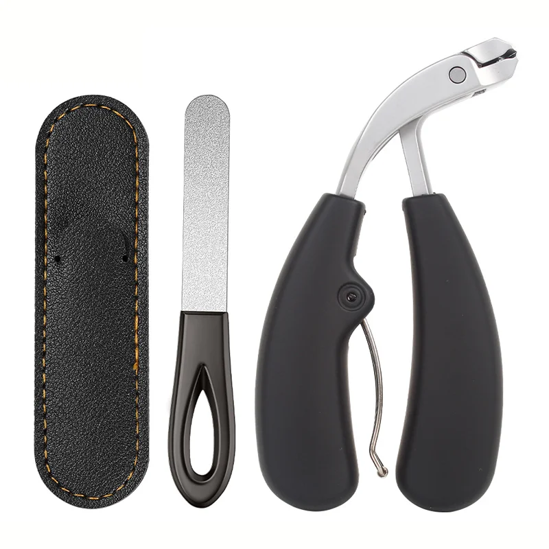 Heavy-Duty Nail Clippers Wide Jaw Opening Fingernail Clipper Thick Hard Toenail Cutter Inclined Arc Blade Manicure Scissor Tools