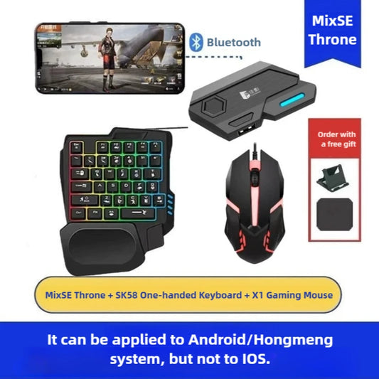 Mix SE Wireless Game Controller Mobile Game Mouse and Keyboard Adapter Converter for PUBG For IOS & Android Mobile Games