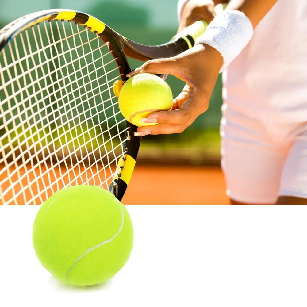 9pcs High Elasticity Training Entertainment Ball Tennis For Training Exercises Elastic Fiber Rubber Outdoor Tennis Ball