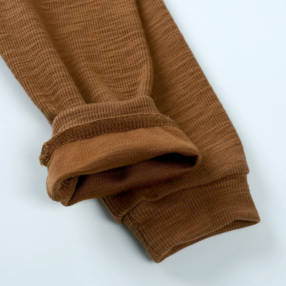 2025 Spring Autumn Cute Baby Romper Soild Cotton Deer Patches Hooded Clothes Newborn Boy Girl Onesie Infant Jumpsuit Outwear