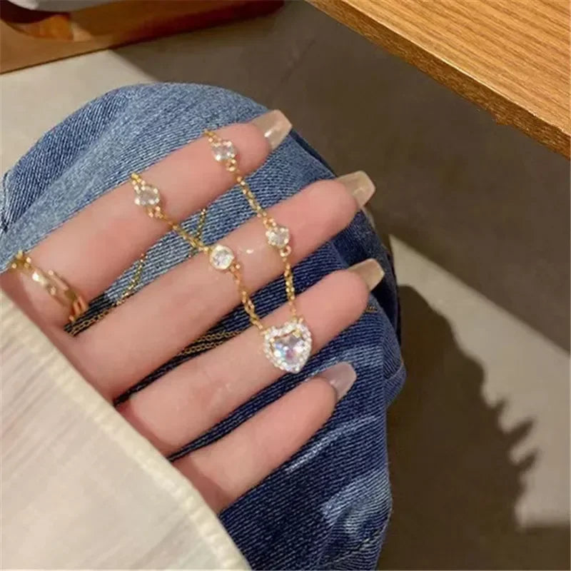 Stainless Steel Necklaces Black Exquisite Minimalist Square Pendant Choker Chains Fashion Necklace For Women Jewelry Party Gifts