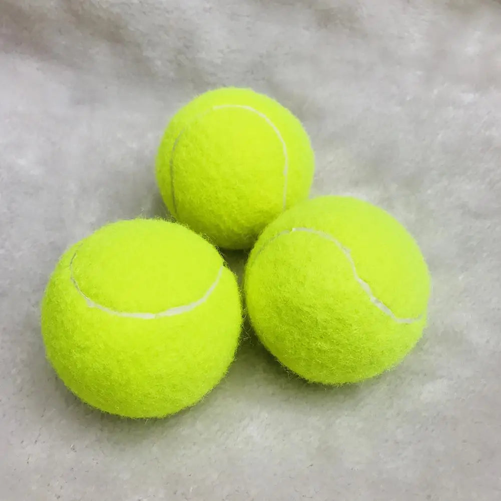 9pcs High Elasticity Training Entertainment Ball Tennis For Training Exercises Elastic Fiber Rubber Outdoor Tennis Ball