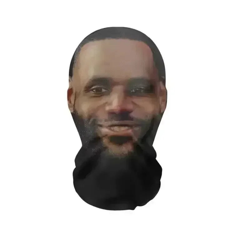 Funny Full Face Mask 3D Printed Celebrity Face Masks Elastic Mesh Halloween Cosplay Party Props Balaclava Headcovers