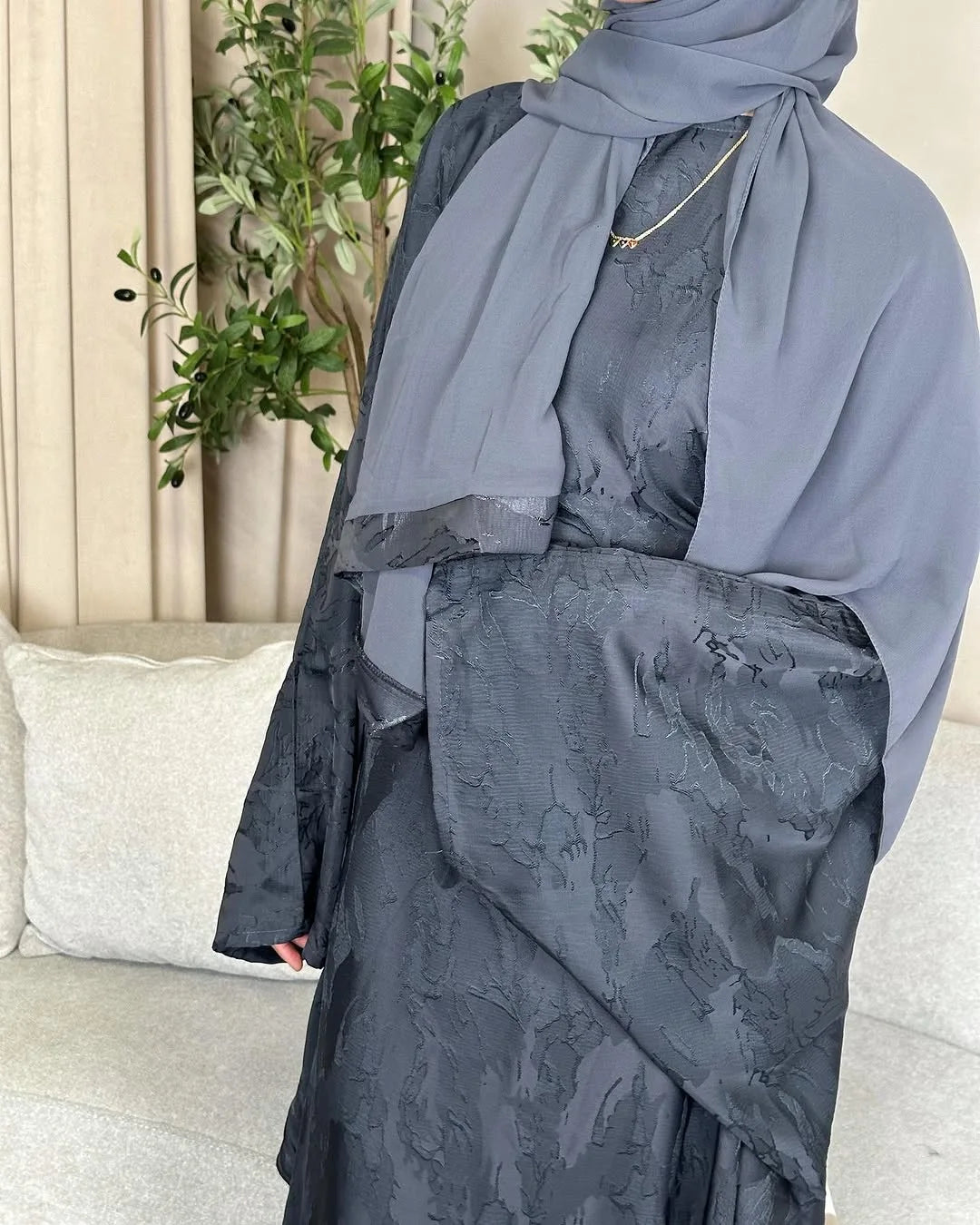 Ramadan 2 Piece Woman Muslim Sets Luxury Dubai Hijab Abaya Dress Islamic Party Modest Gown Arab Travel Clothing 2025 Turkey Robe