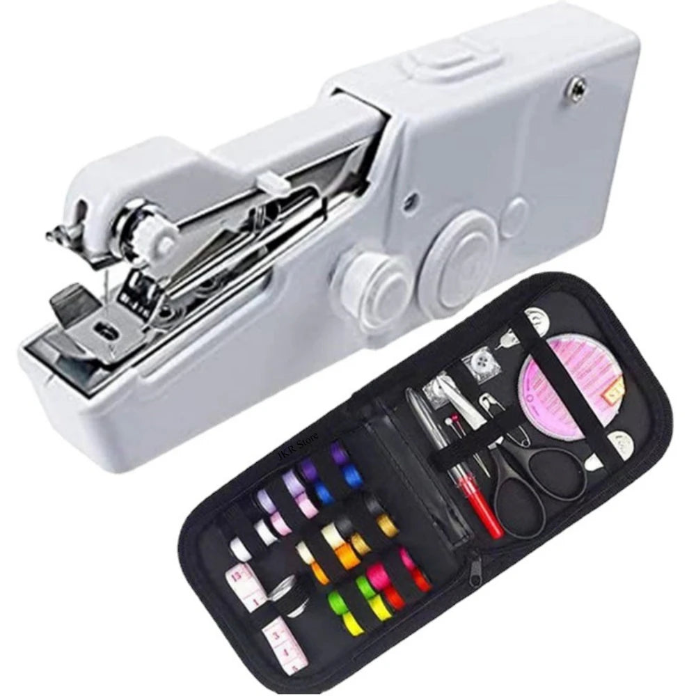 Portable Mini Sewing Machine Handheld Electric Sewing Machine With Bobbin Suitable for Needlework and Manual Work Hand Home DIY