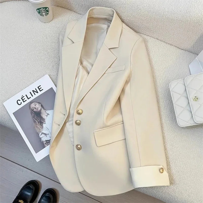 Women's Blazer Coat Spring Autumn Korean Version Leisure Ladies  Suit Jacket Design Sense Korean Version Female Suit Top