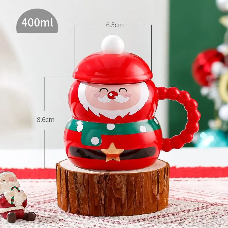 Santa Claus Snowman Cup Christmas Gift Children's Breakfast Mug Couple Girlfriend Friend Office Coffee Cups Drinkware