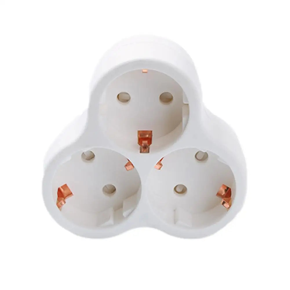 European Type Conversion Plug 1 To 2/3/4 Way EU Germany Standard Power Adapter Socket 16A 250V Travel Charging Adapter