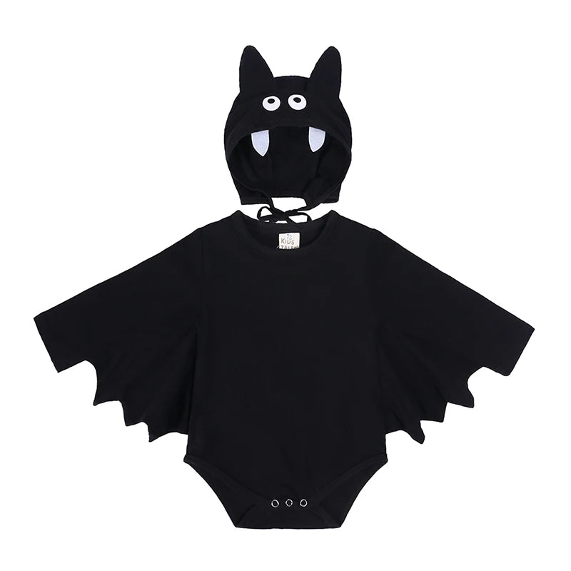 2025 Halloween Baby Onesie Toddler Bat Sleeve Rompers Infant Unisex Cotton Outfit for Halloween Party Baby Halloween Clothes