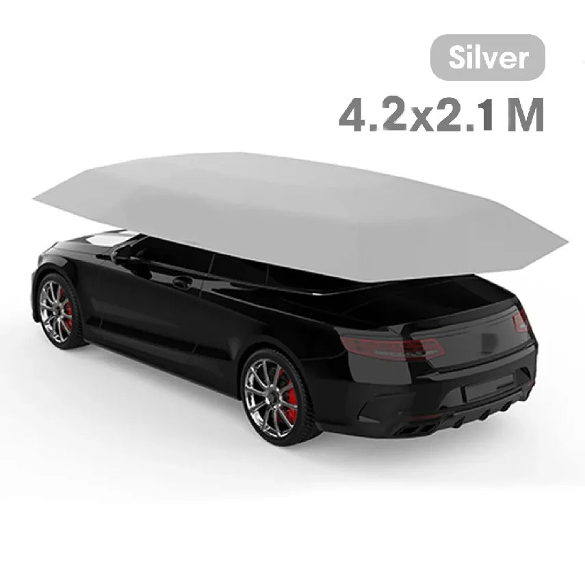 Outdoor Summer Thermal Insulation Carport Tarpaulin Car Sunshade Tarpaulin Canopy Cover UV Protection Car Sunshade Awning