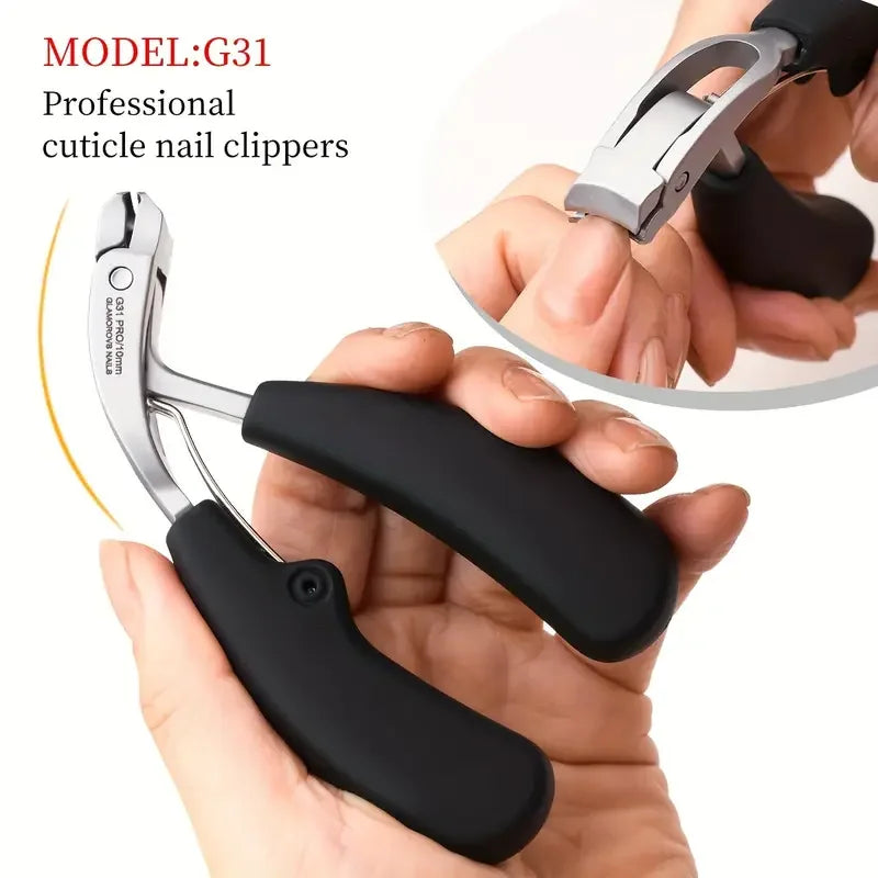 Heavy-Duty Nail Clippers Wide Jaw Opening Fingernail Clipper Thick Hard Toenail Cutter Inclined Arc Blade Manicure Scissor Tools
