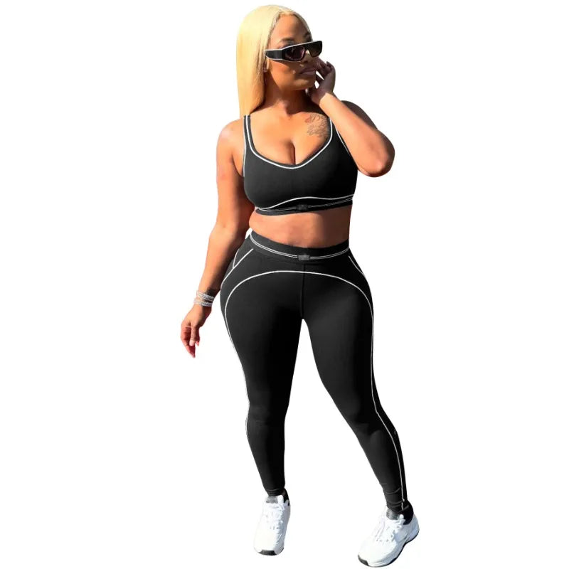 Fitness Women 2 Piece Set Sleeveless