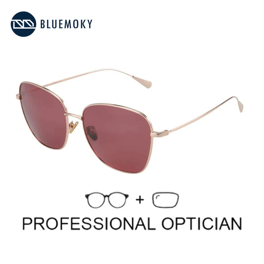 BLUEMOKY Alloy Polarized Prescription Sunglasses Men Women Uv400 Sun Shades Outdoor Travel Must-Have Trendy Items 610012