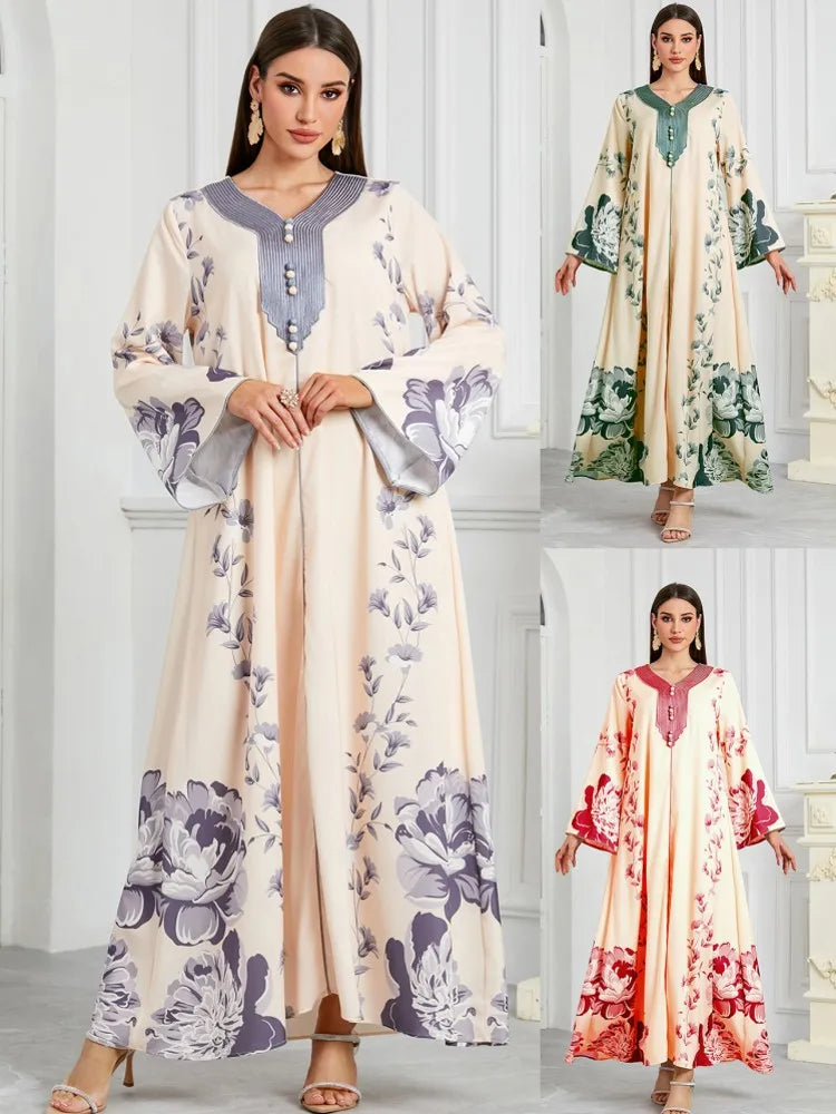 Abayas For Women Dubai Luxury 2025 African Muslim Fashion Dress Caftan Marocain Evening Party Dresses Boubou Robe Djellaba Femme