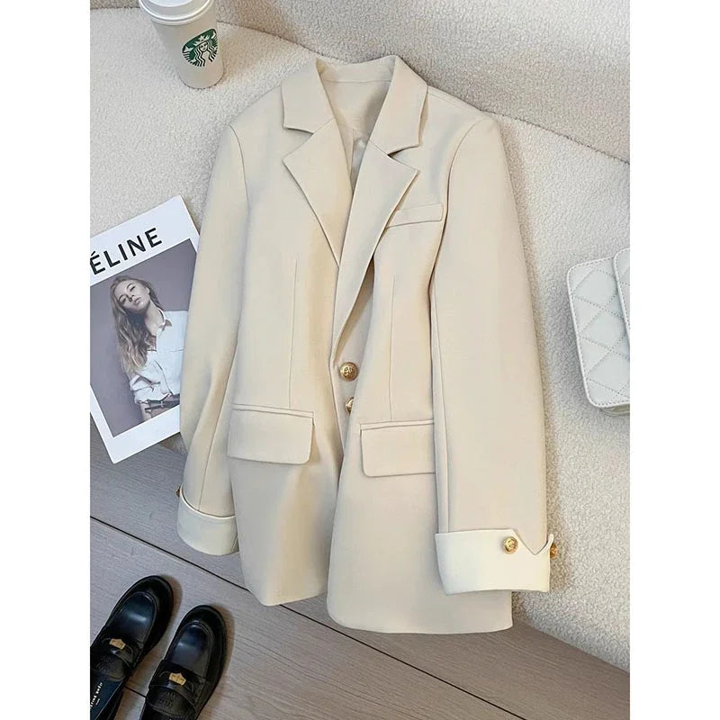 Women's Blazer Coat Spring Autumn Korean Version Leisure Ladies  Suit Jacket Design Sense Korean Version Female Suit Top