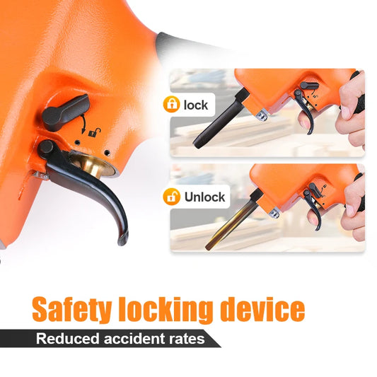 KT50 Pneumatic Nails Puller, Professional Heavy Duty Air Punch Nailer,1/4 Inch NPT Air Inlet Air Power Nail Remover, Denailer Re