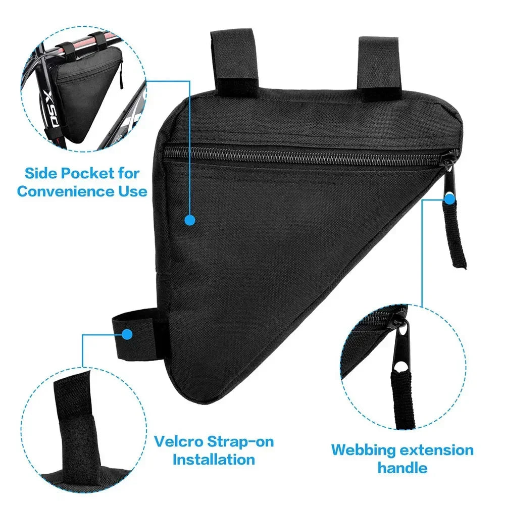 Bike Bicycle Bag Front Tube Frame Handlebar Waterproof Cycling Bags Triangle Pouch Frame Holder Bicycle Accessories