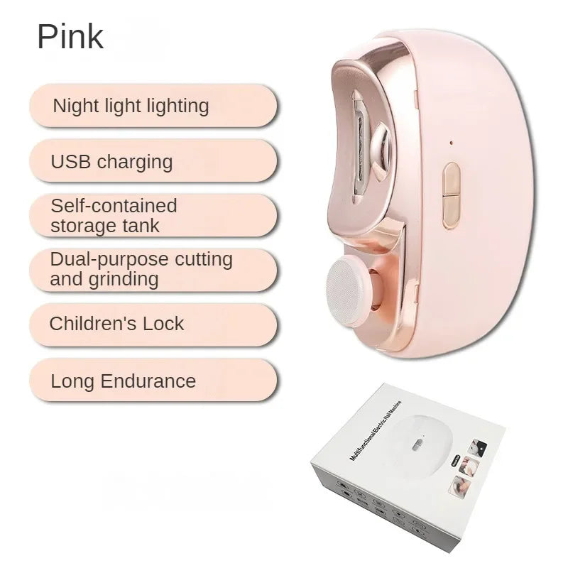 1 Pcs Electric Automatic Nail Clipper Manicure Nail Trimmer For Adult
