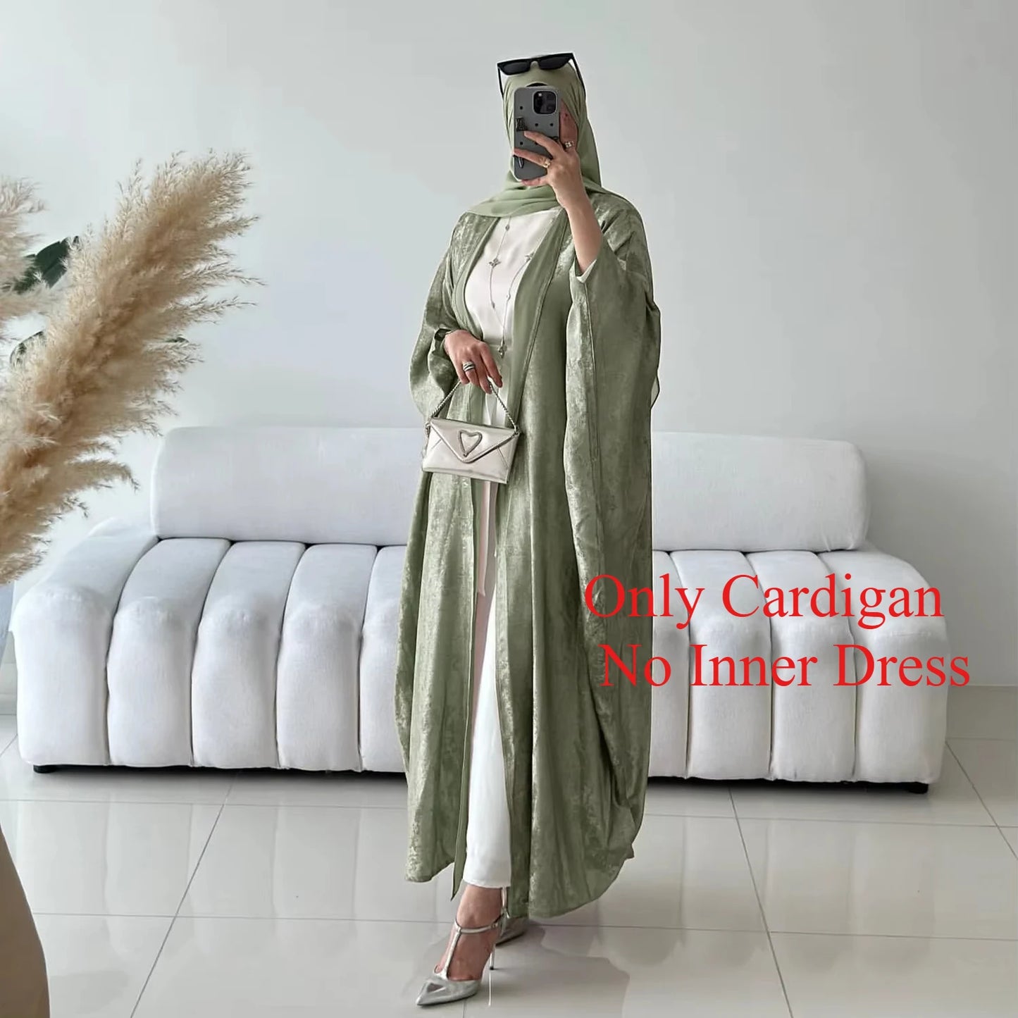 Fashion Elegant Dubai Turkish Abaya Dress Women Muslim's Women Muslim Kimino Dress Abayas Open Front Cardigan 796
