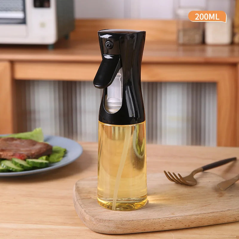 Oil Spray Bottle For Cooking Kitchen Olive Oil Sprayer For Camping BBQ Baking Vinegar Soy Sauce 200ml 300ml  Kitchen Accessories