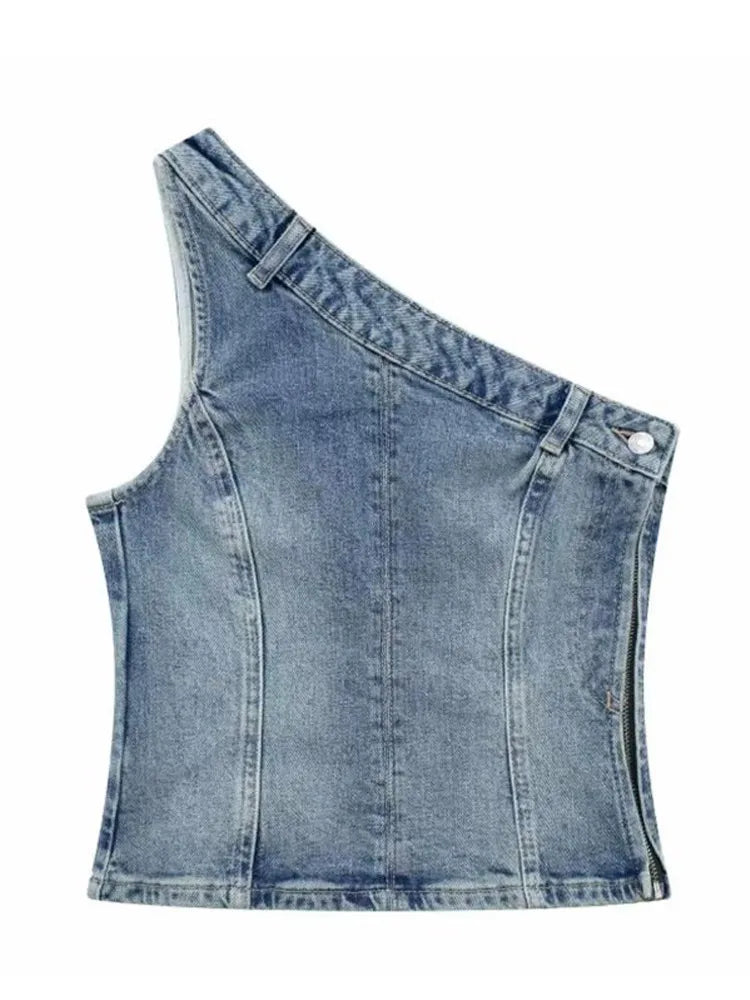 White Single Breasted Denim Dress Women's