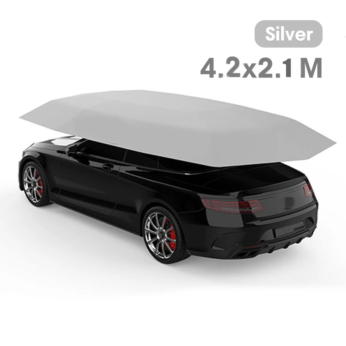 Outdoor Summer Thermal Insulation Carport Tarpaulin Car Sunshade Tarpaulin Canopy Cover UV Protection Car Sunshade Awning