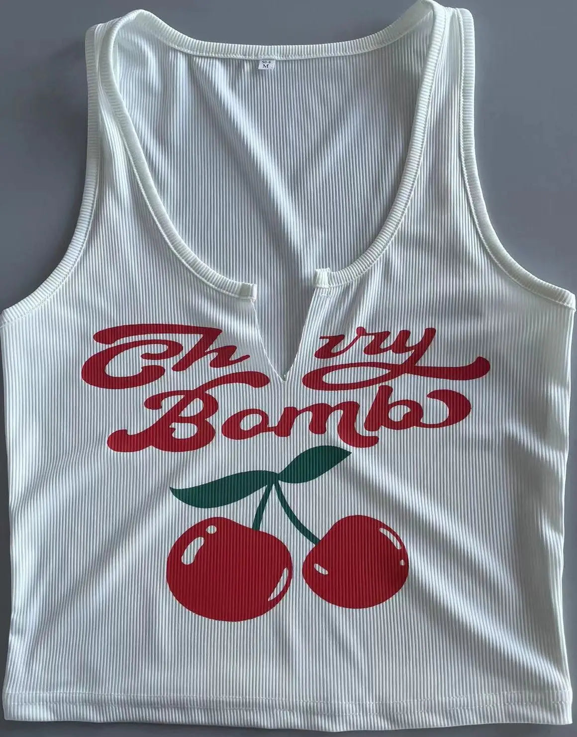 Sexy Letter Printed U Neck Tank tops