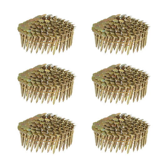 720pcs 15 Degree Roofing Coil Nails 3.05x25mm 3.05x32mm Big Cap Round Head Tacks for Pneumatic Nailer Woodworking Tool