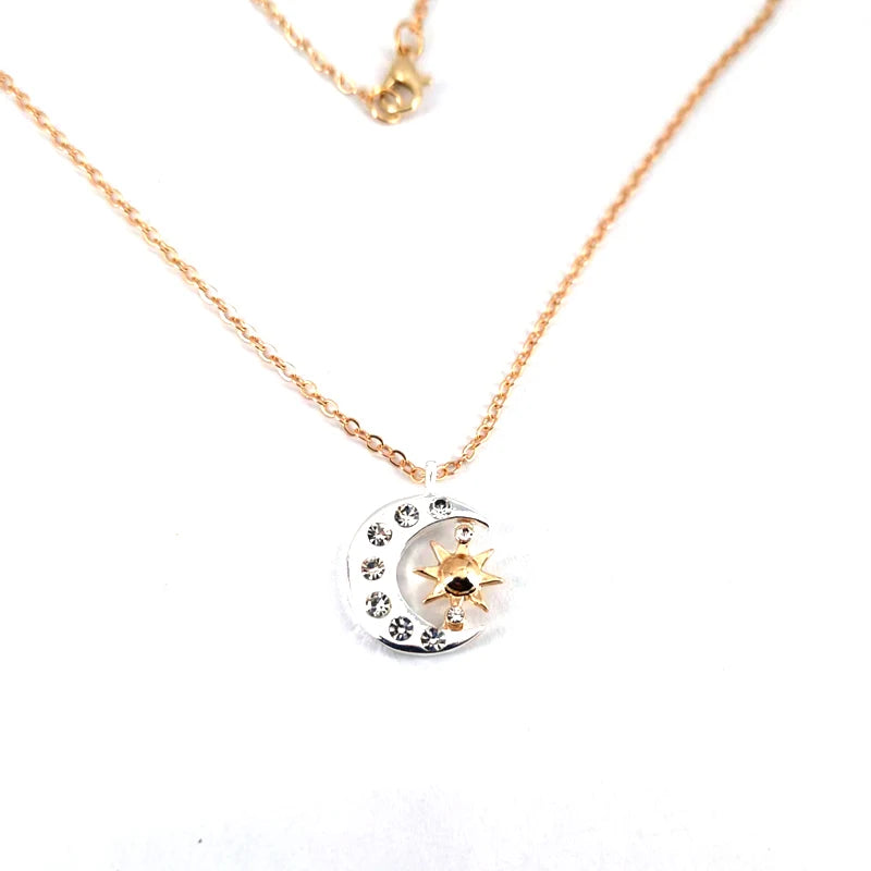 2.5cm*2.0cm new arrive cute Sun star Moon Necklaces Best Friends Gift For Friend men women