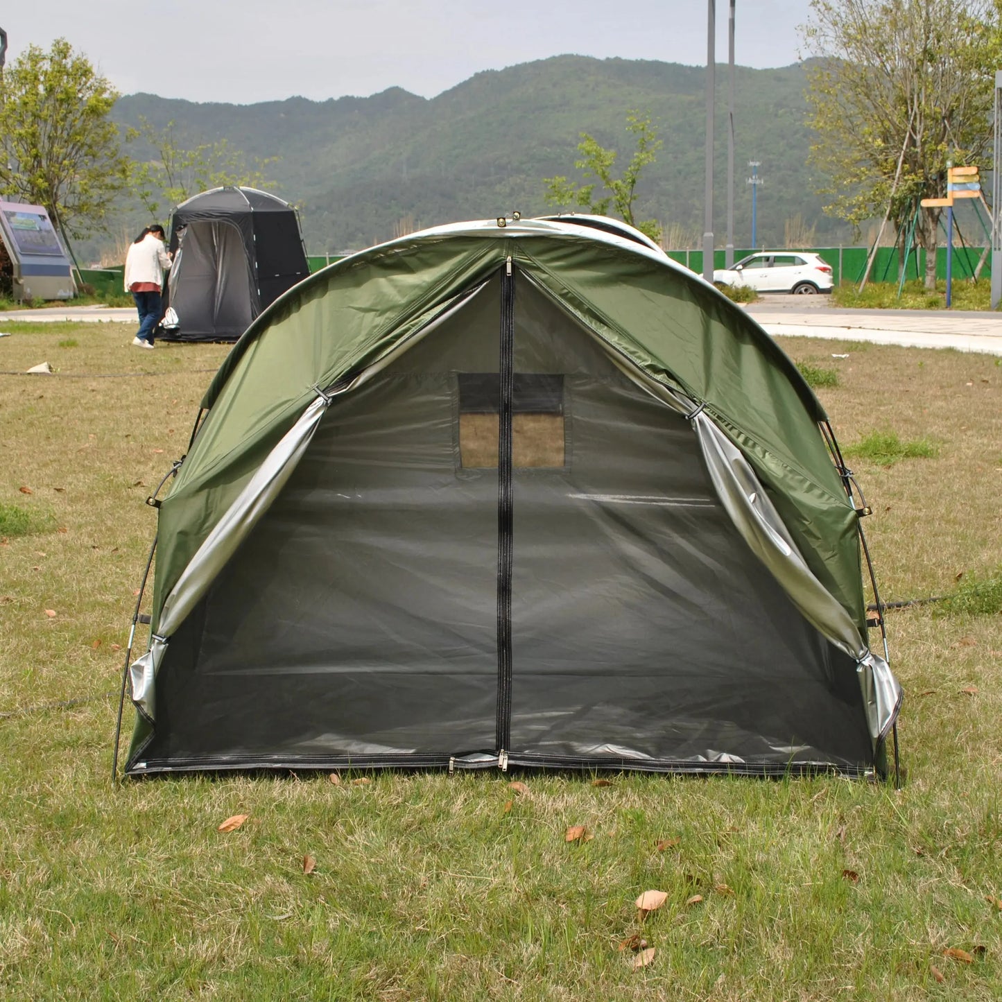 Durable Outdoor Individual Tent for Backpacking,CZX-725 1 Person Tent Not Include Cot,1 Person Tent,Ground Tent,Sleeping Tent