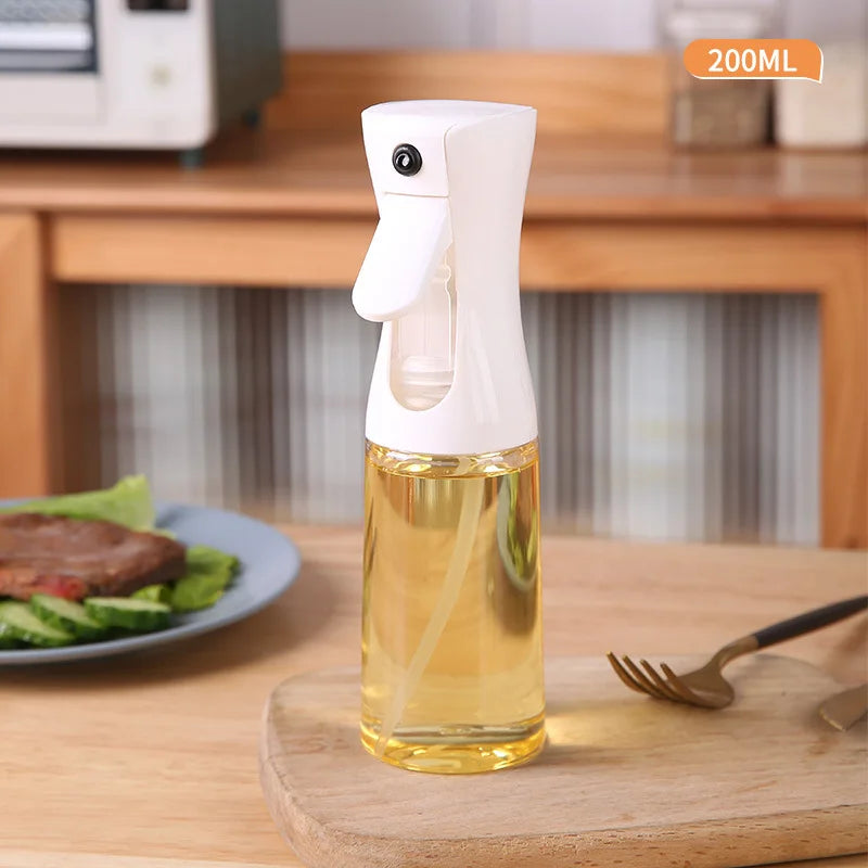 Oil Spray Bottle For Cooking Kitchen Olive Oil Sprayer For Camping BBQ Baking Vinegar Soy Sauce 200ml 300ml  Kitchen Accessories