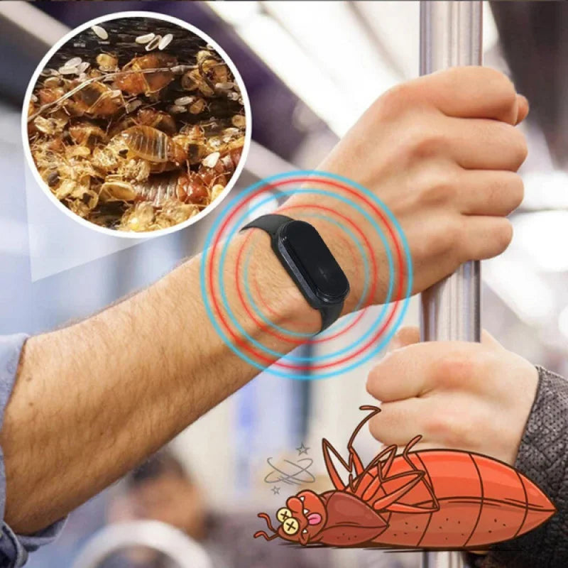 New Stylish Exquisite Silicone Material Physical Ultrasonic Mosquito-Repellent Anti-Worm Bracelet For Home Outdoor Must-Have